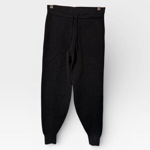 Theory Relaxed Black Cashmere Jogger Pants Comfy Lounge Size P Fits XS Petite